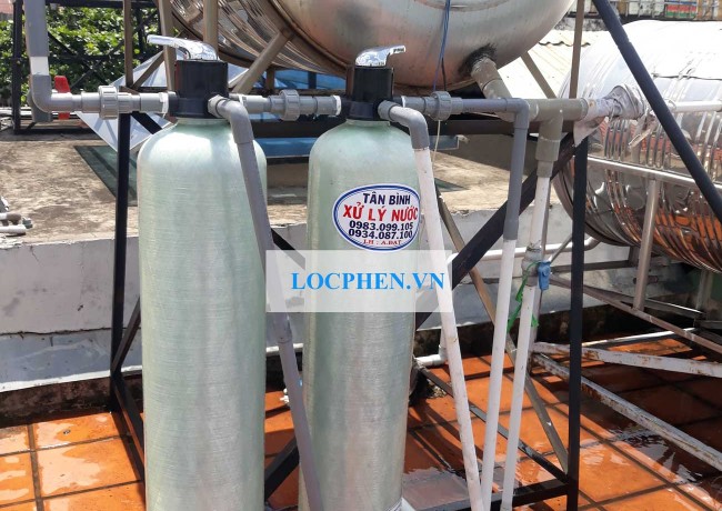 Cột lọc nước máy sinh hoạt Đường Lạc Long Quân, Quận 11
