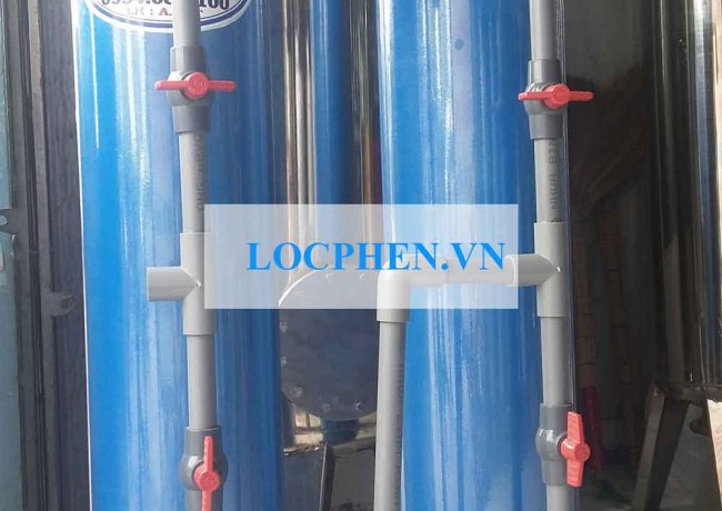 Cột lọc nước nhựa PVC 220 màu xanh