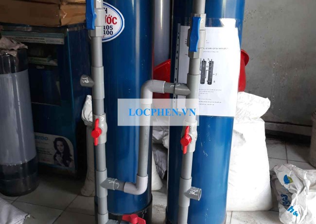 Giao bộ xử lý nước giếng trụ nhựa 250 đi Mộc Bài, Tây Ninh