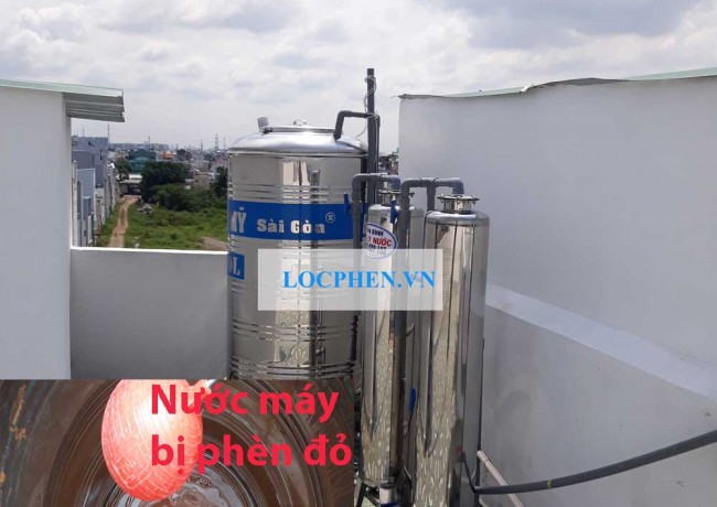 Lắp cột lọc nước máy đường Bình Thành, Bình Tân