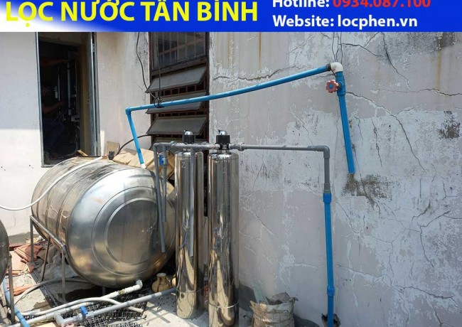 Lọc nước máy inox van 3 ngã ở Phan Xích Long