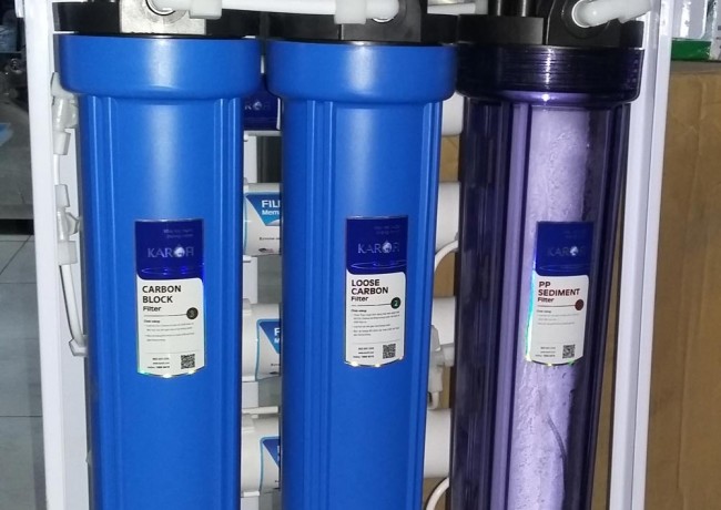 Máy lọc nước bán công nghiệp thương hiệu karofi công suất 50l/h