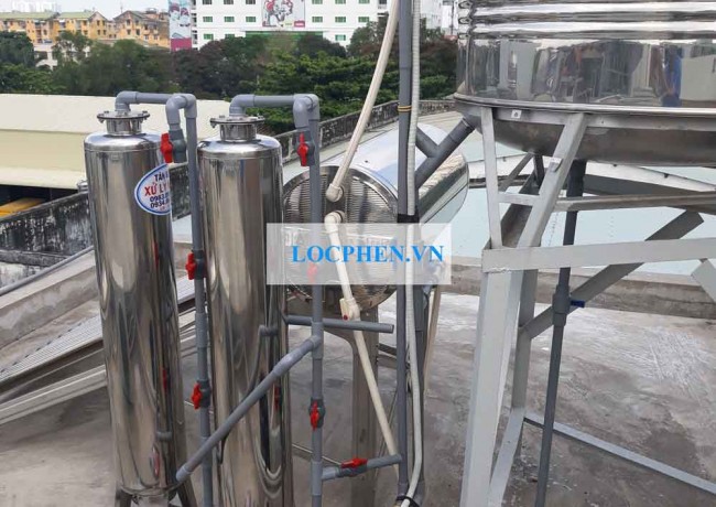 Thiết bị lọc nước máy gia đình ở Coop mart Quang Trung