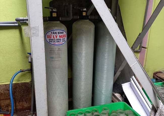 Xử lý nước giếng cột composite 844