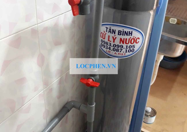 Xử lý nước giếng khoan 01 cột nhựa tại Phú Nhuận