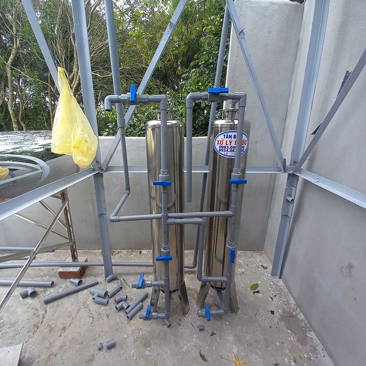 Lắp đặt bộ lọc nước tại ngã 3 Dầu Giây Thống Nhất DN