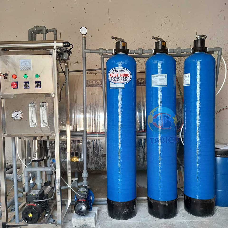 Công trình máy lọc nước RO công nghiệp 250 l/h cho trường học bình dương